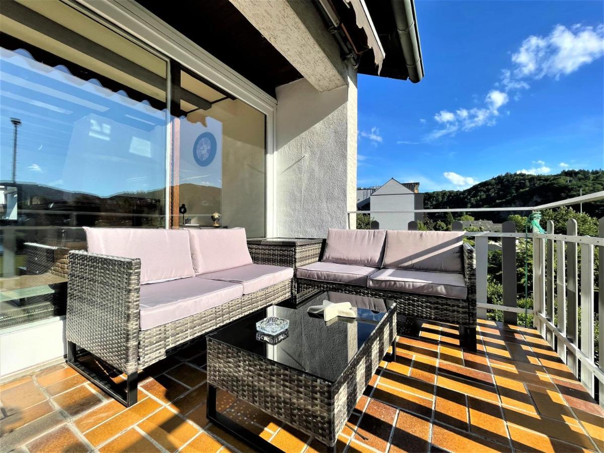 Traumaussicht Kamin Balkon Burgblick 65 Zoll Tv Netflix Sky Joyn Lindenplatz Apartment Булай Екстериор снимка